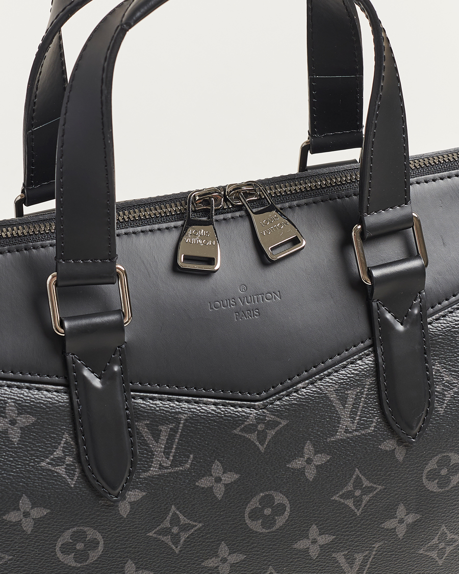 Homme | Louis Vuitton Pre-Owned Explorer Tote Bag Monogram Eclipse | Louis Vuitton Pre-Owned | Explorer Tote Bag Monogram Eclipse