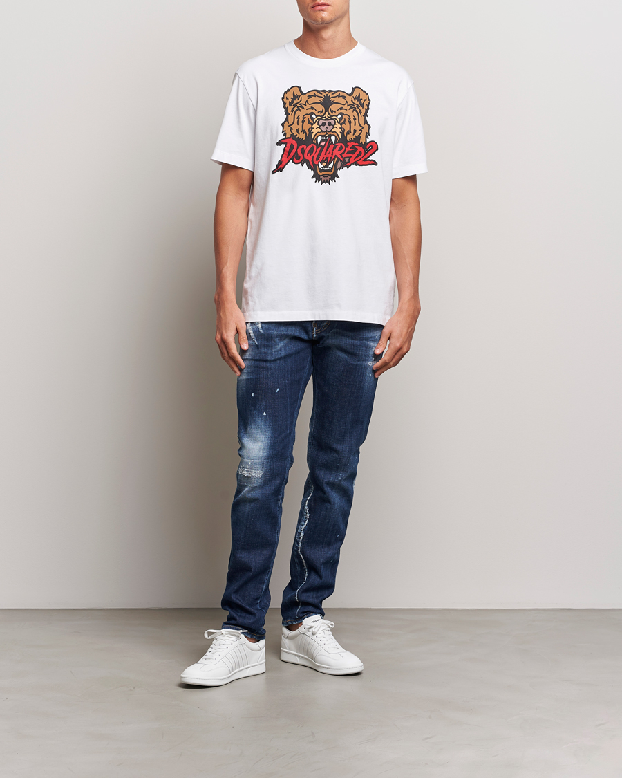 Heren | T-shirts | Dsquared2 | Bear T-Shirt White
