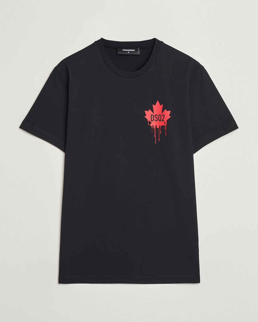 Homme | T-shirts | Dsquared2 | Small Leaf T-Shirt Black