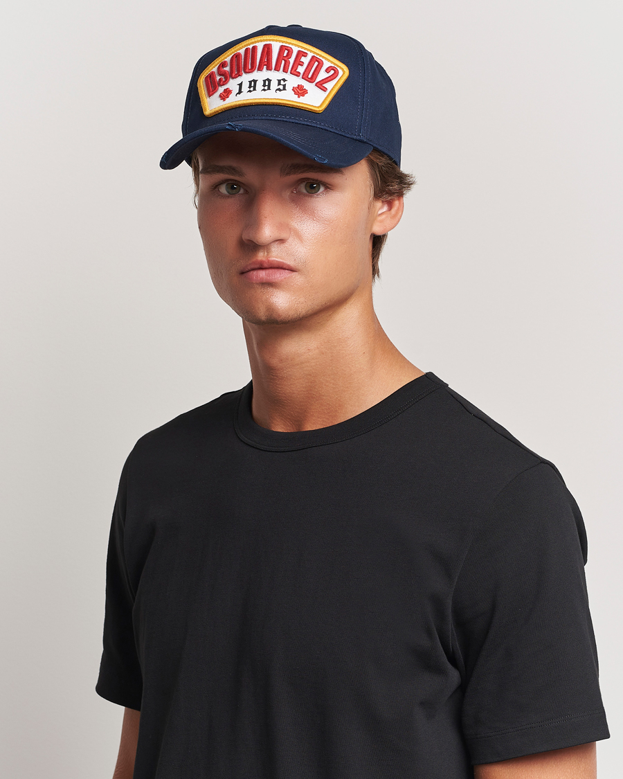 Homme | Dsquared2 Logo Baseball Cap Navy | Dsquared2 | Logo Baseball Cap Navy
