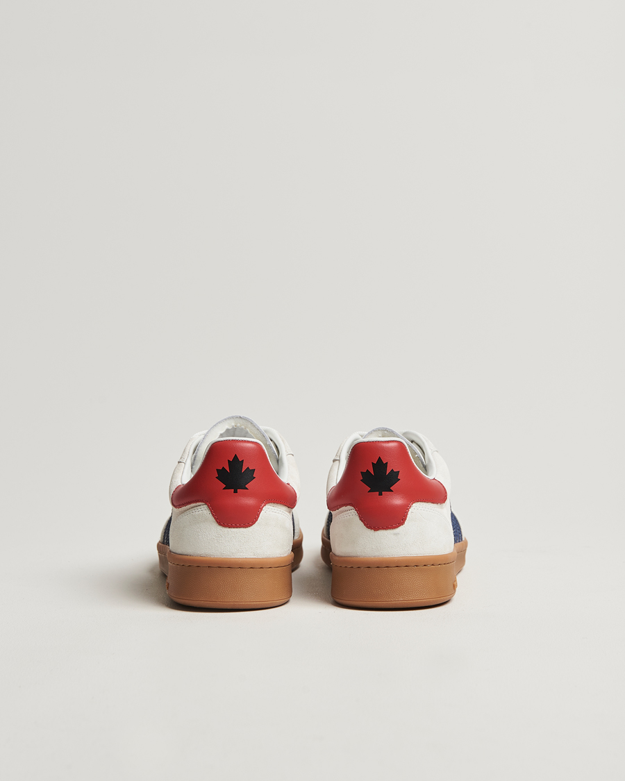 Homme | Dsquared2 Boxer Sneakers White/Blue | Dsquared2 | Boxer Sneakers White/Blue