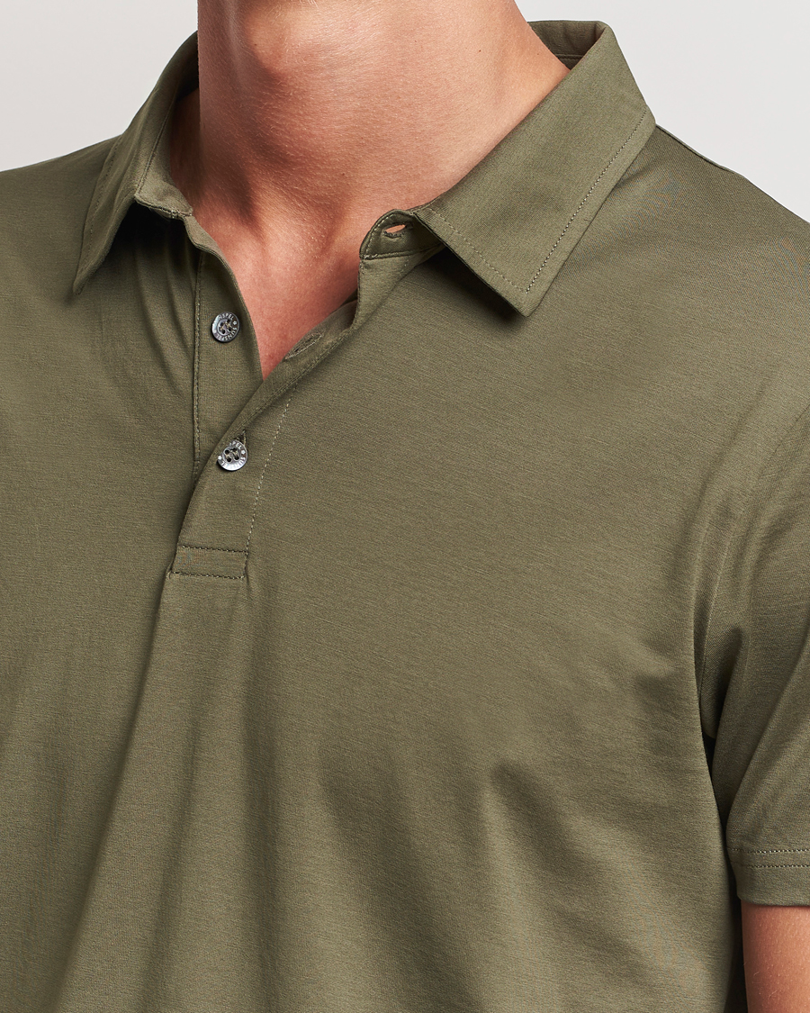Heren | Polo's | Sunspel | Cotton Jersey Polo Khaki
