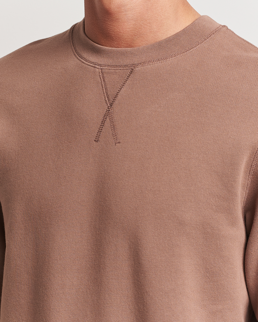 Homme | Pulls Et Tricots | Sunspel | Loopback Sweatshirt Dark Sand
