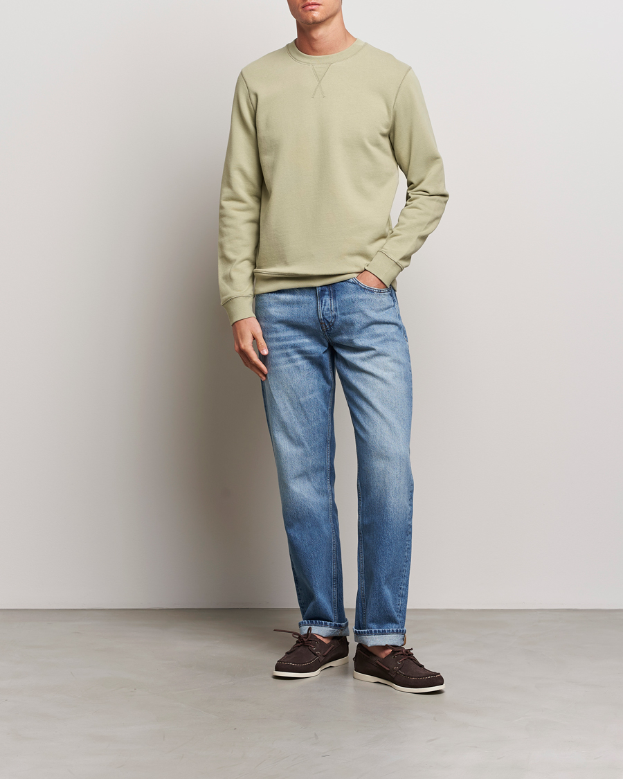 Homme | Pulls Et Tricots | Sunspel | Loopback Sweatshirt Pale Khaki