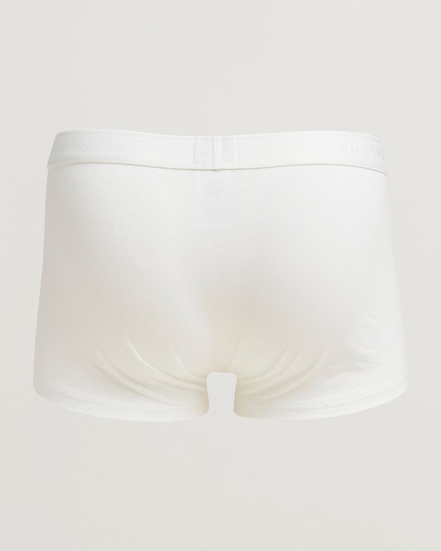 Homme | Sous-Vêtements Et Chaussettes | Sunspel | 3-Pack Cotton Stretch Trunk White