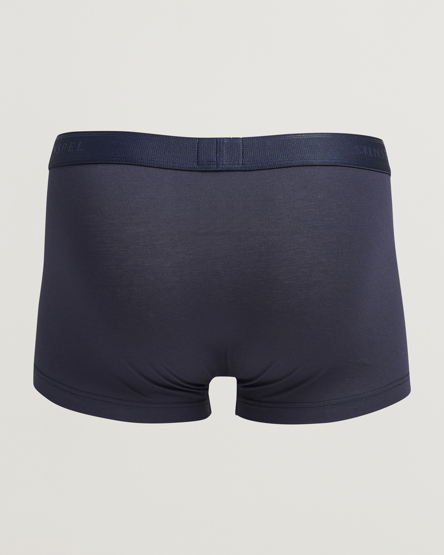 Homme | Sous-Vêtements Et Chaussettes | Sunspel | 3-Pack Cotton Stretch Trunk Navy