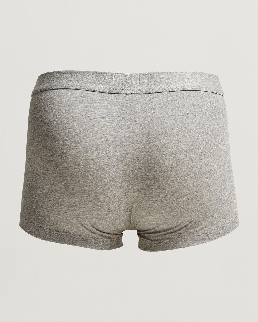 Heren | Ondergoed | Sunspel | 3-Pack Cotton Stretch Trunk Grey