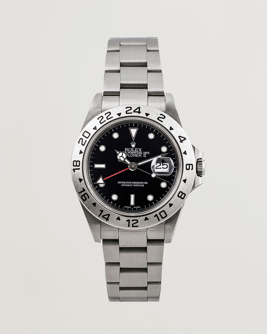 Homme | Rolex Pre-Owned Explorer II 16570 Silver | Rolex Pre-Owned | Explorer II 16570 Silver