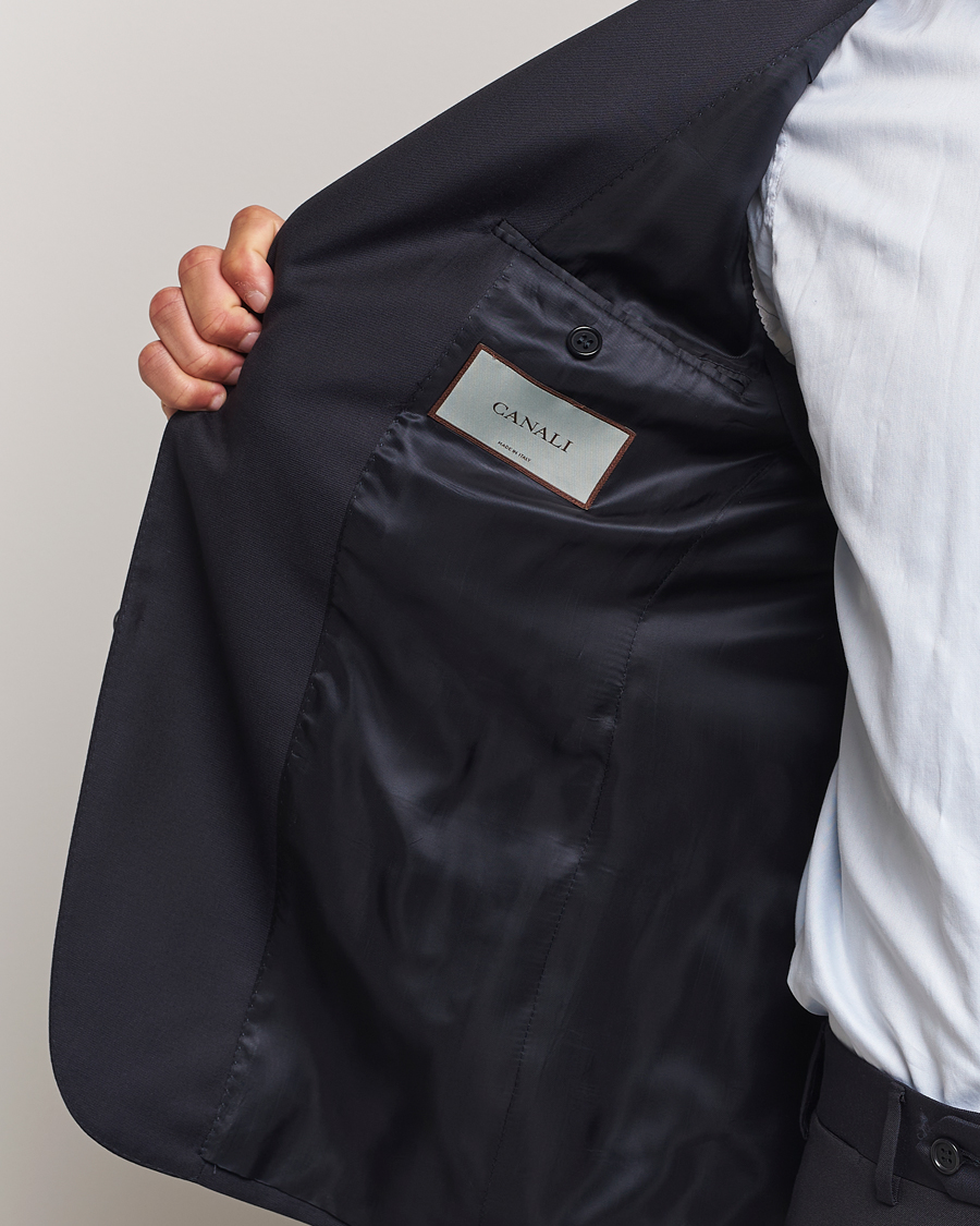 Heren | Pakken | Canali | Super 130s Wool Capri Suit Navy