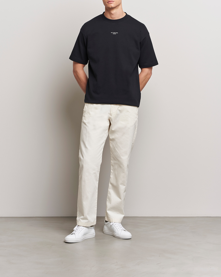 Heren | T-shirts | Drôle de Monsieur | Classic Slogan T-Shirt Black