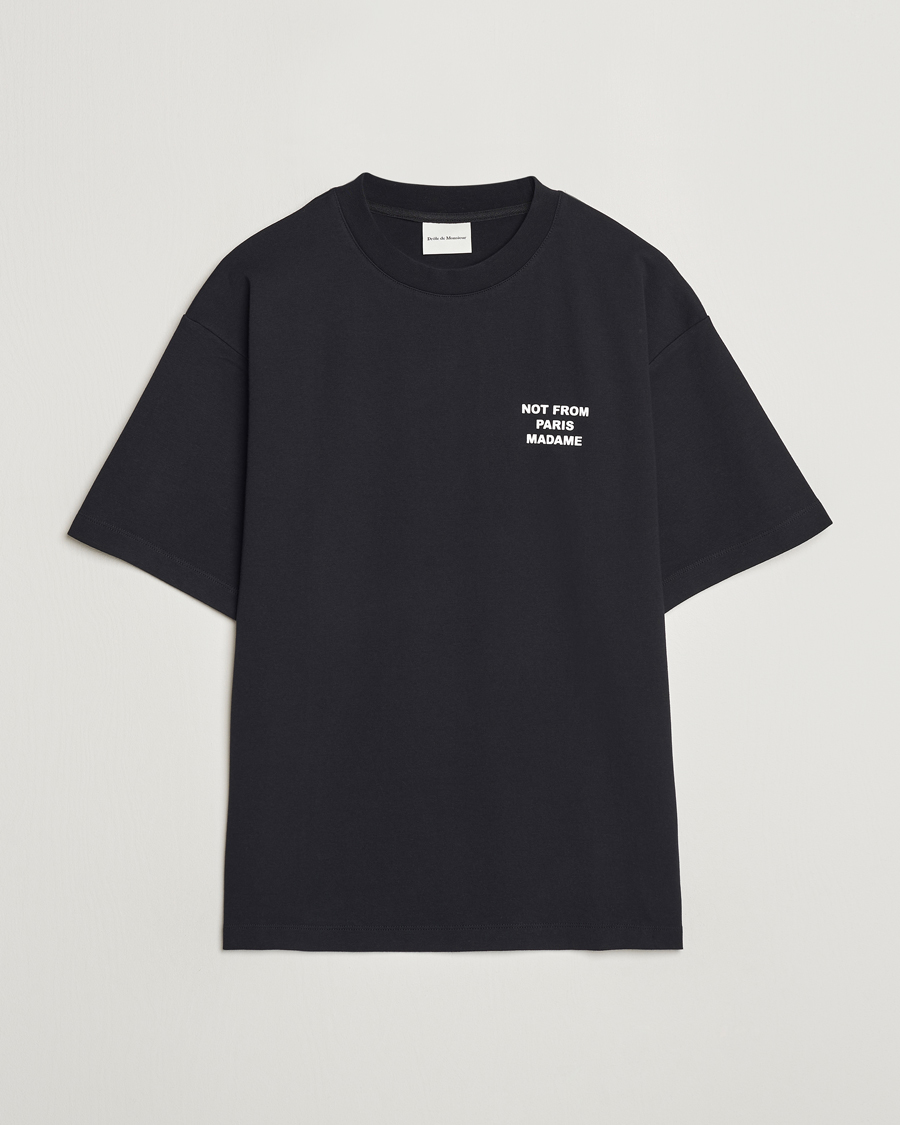 Heren | T-shirts | Drôle de Monsieur | Slogan T-Shirt Black