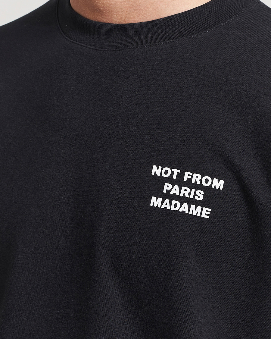 Heren | T-shirts | Drôle de Monsieur | Slogan T-Shirt Black