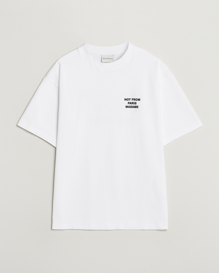 Heren | T-shirts | Drôle de Monsieur | Slogan T-Shirt Optic White
