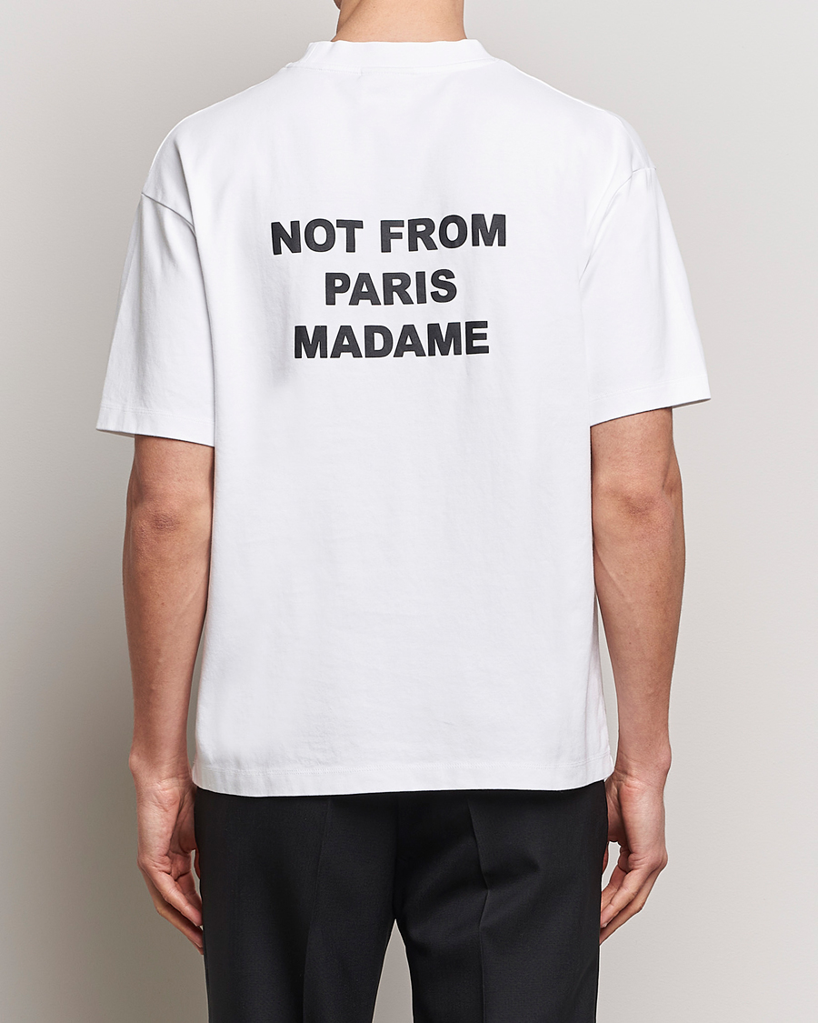 Heren | T-shirts | Drôle de Monsieur | Slogan T-Shirt Optic White