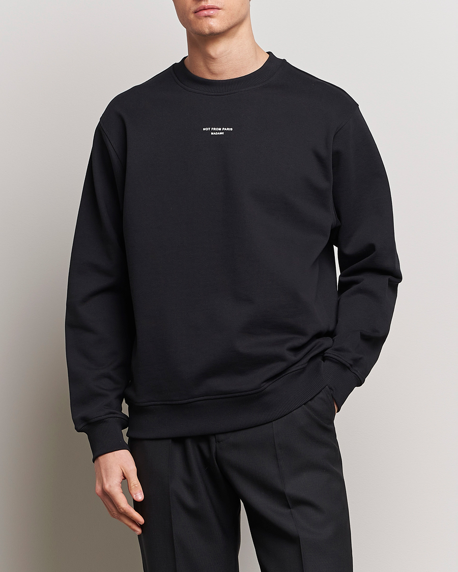 Homme | Pulls Et Tricots | Drôle de Monsieur | Classic Slogan Sweatshirt Black