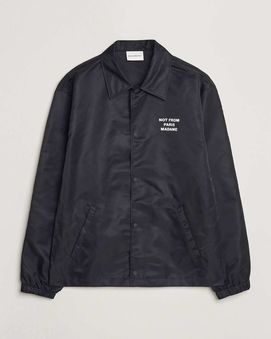 Homme | Manteaux Et Vestes | Drôle de Monsieur | La Veste Slogan Jacket Black