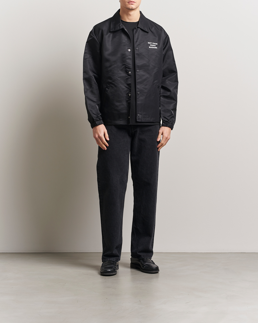 Homme | Manteaux Et Vestes | Drôle de Monsieur | La Veste Slogan Jacket Black