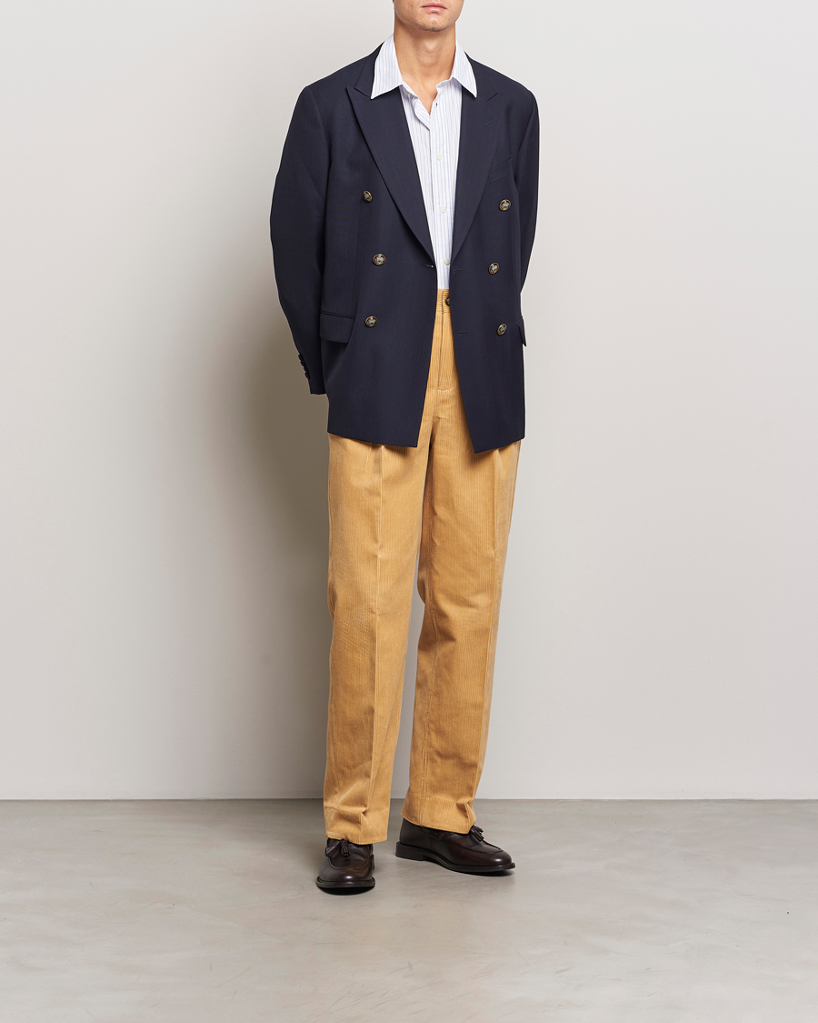 Heren | Broeken | GANT 240 Mulberry Street | Corduroy Pants Mustard Grain