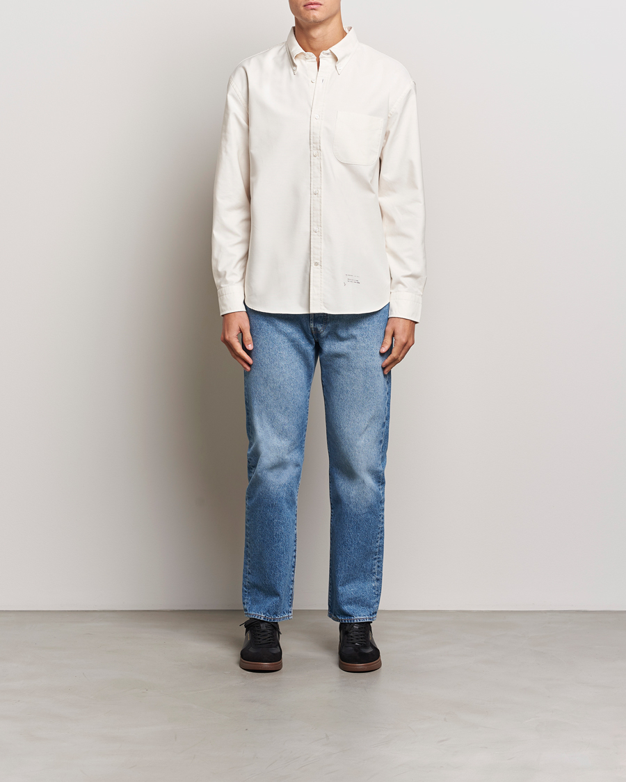 Heren | Overhemden | GANT 240 Mulberry Street | Regular Fit US Oxford Shirt Cream