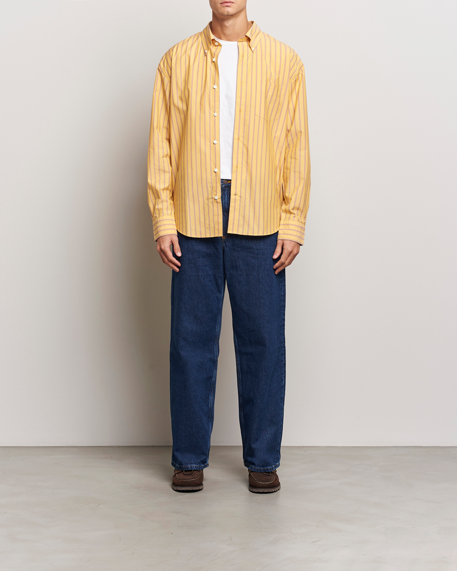 Heren | Overhemden | GANT | Rel Herigate Poplin Stripe Shirt Faded Sunset