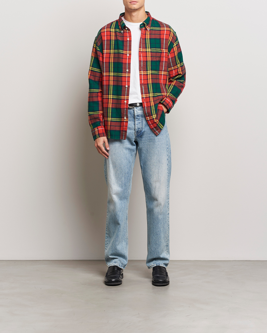 Heren | Overhemden | GANT | Rel Herigate Twill Tartan Shirt Bright Red
