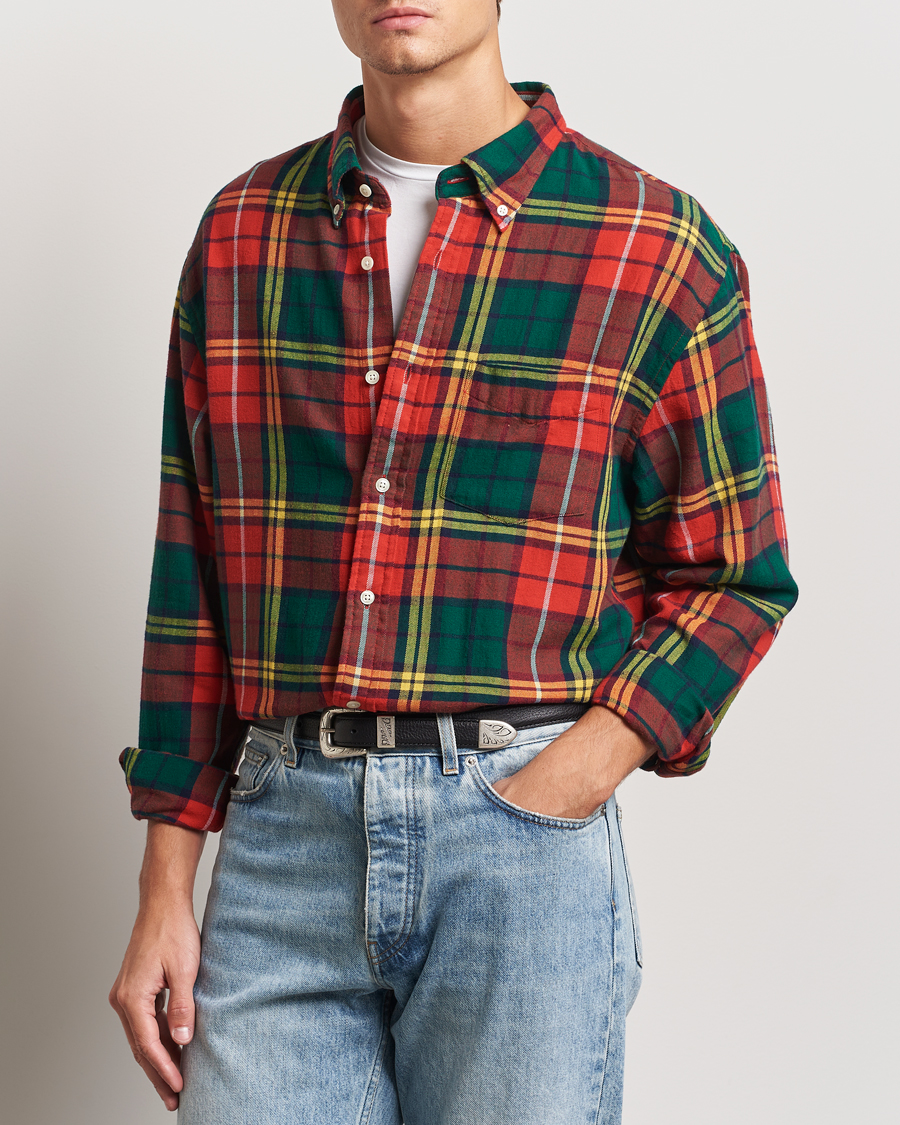 Heren | Overhemden | GANT | Rel Herigate Twill Tartan Shirt Bright Red