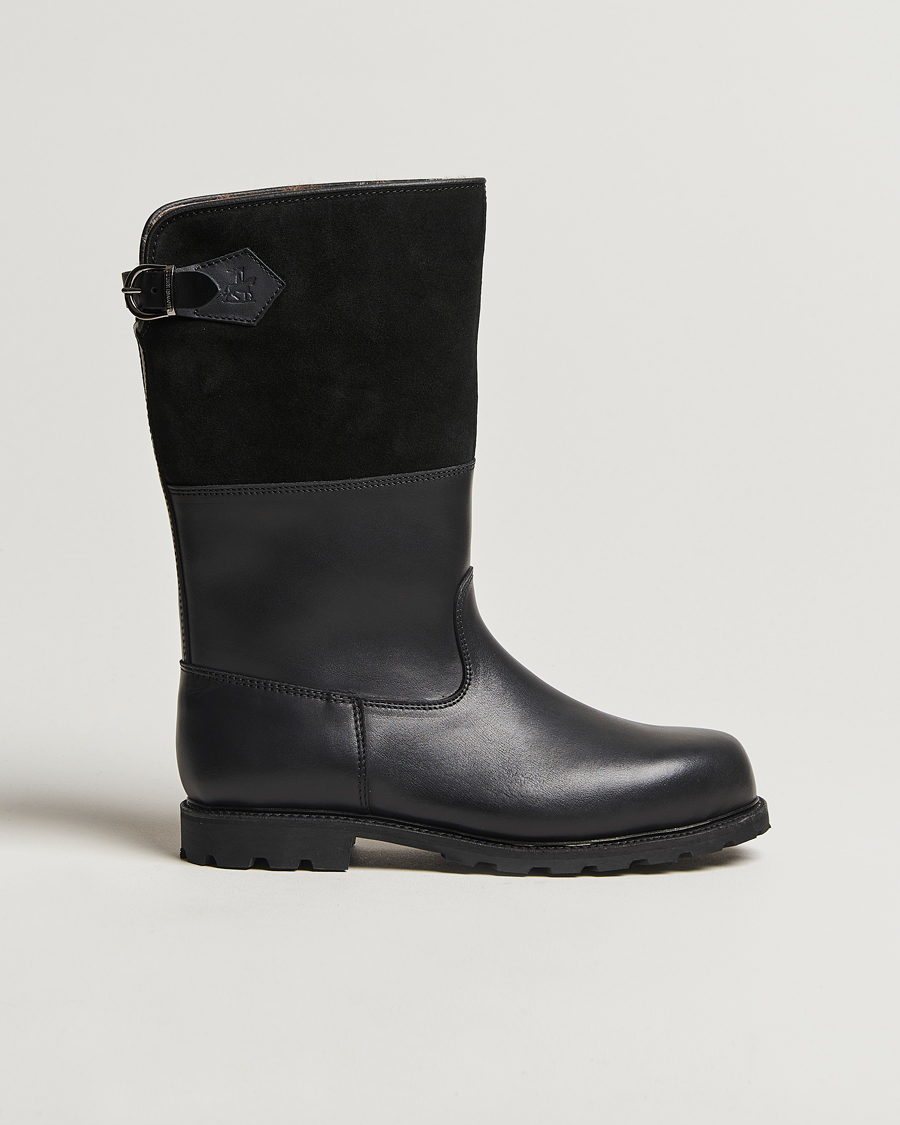 Homme | Ludwig Reiter Maronibrater Boot Black Calf/Suede Shaft | Ludwig Reiter | Maronibrater Boot Black Calf/Suede Shaft