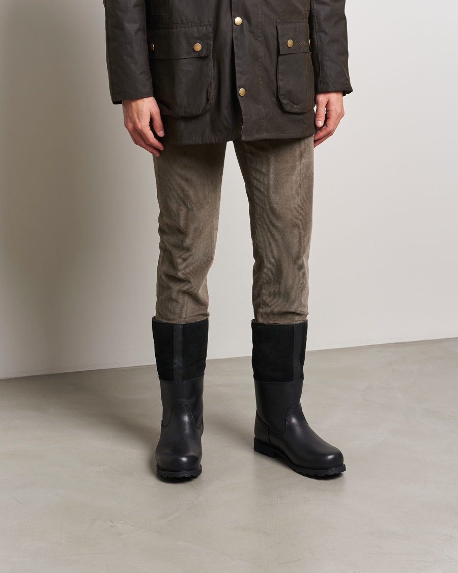 Homme | Ludwig Reiter Maronibrater Boot Black Calf/Suede Shaft | Ludwig Reiter | Maronibrater Boot Black Calf/Suede Shaft