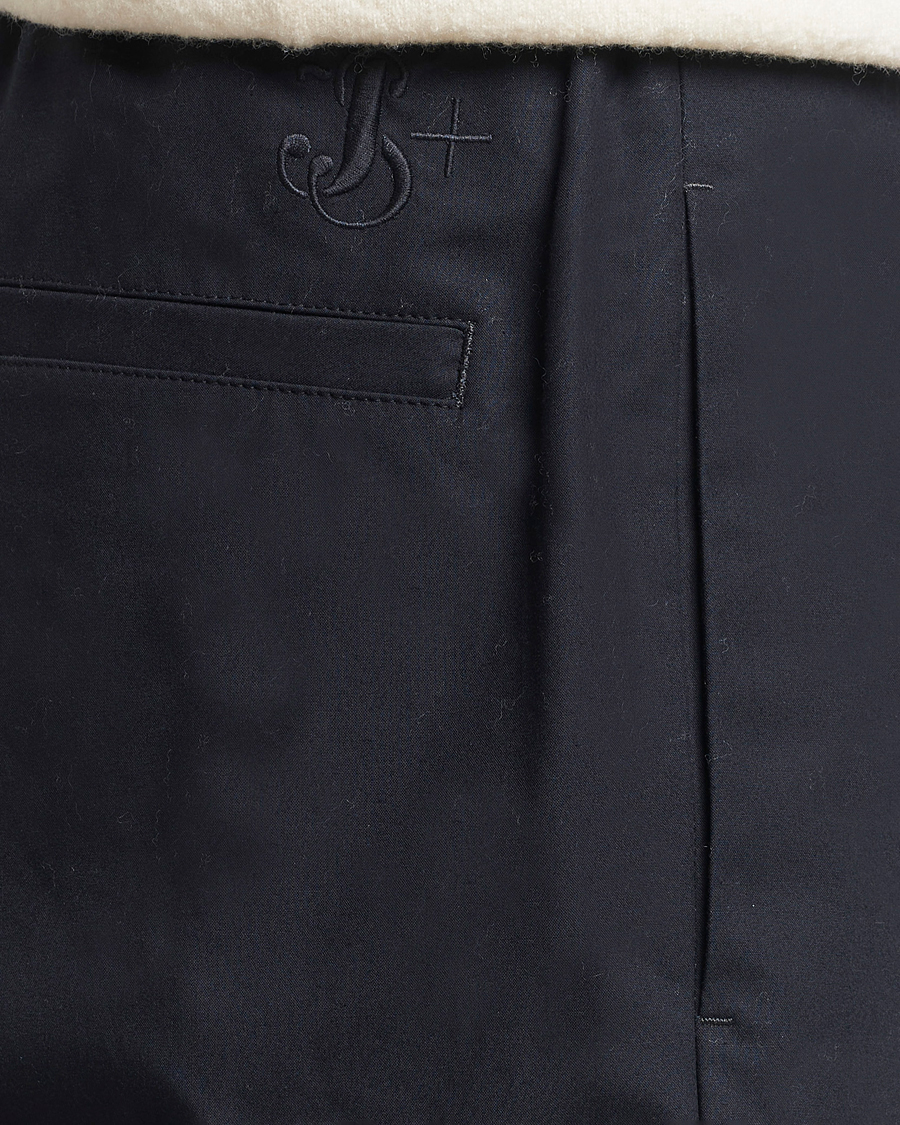 Heren | Broeken | Jil Sander | Water Repellent Cotton Drawstring Pants Navy