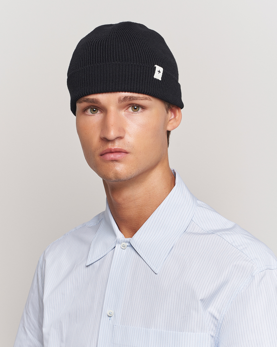 Heren | Jil Sander Merino Wool Rib Beanie Black | Jil Sander | Merino Wool Rib Beanie Black