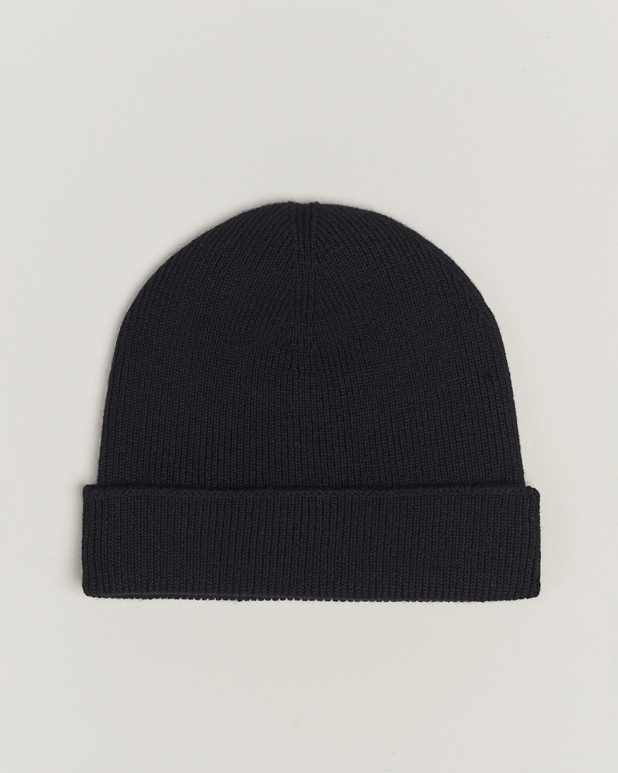 Heren | Jil Sander Merino Wool Rib Beanie Black | Jil Sander | Merino Wool Rib Beanie Black