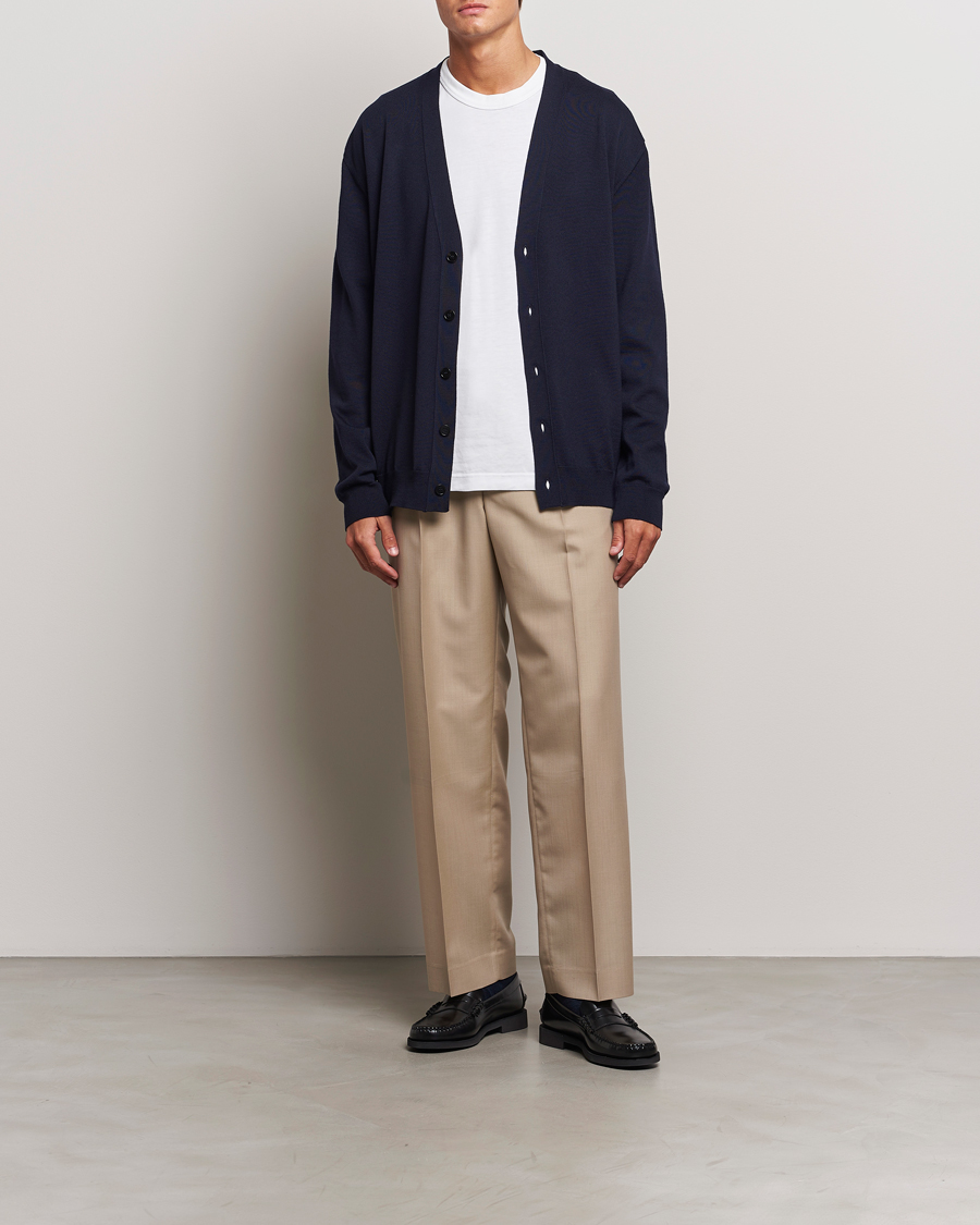 Heren | Truien | Jil Sander | Superfine Merino Cardigan Navy