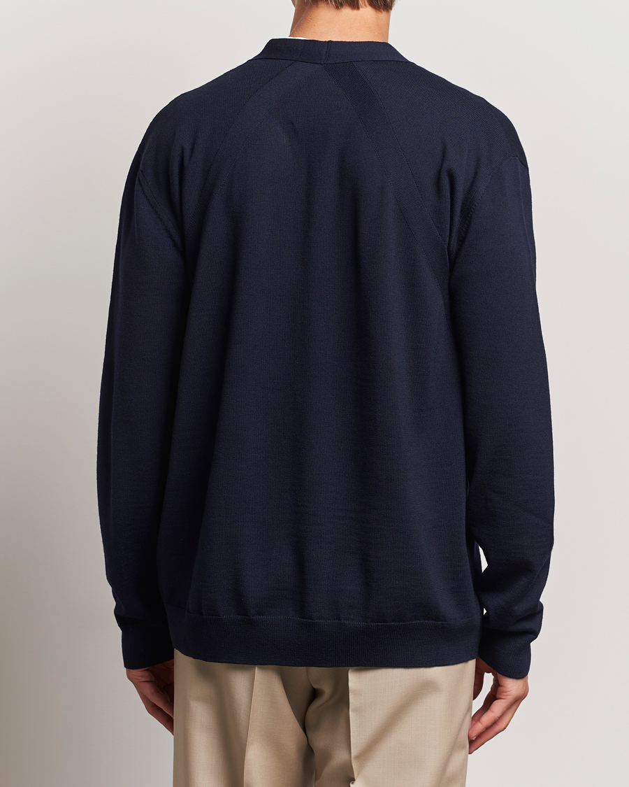 Heren | Truien | Jil Sander | Superfine Merino Cardigan Navy