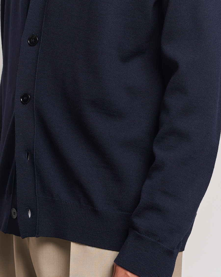 Heren | Truien | Jil Sander | Superfine Merino Cardigan Navy