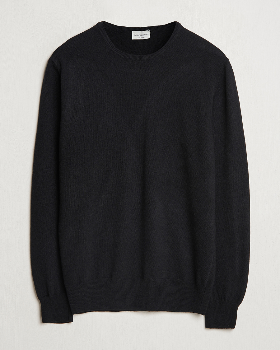 Heren | Truien | Morgano | Wool/Cashmere Crewneck Black