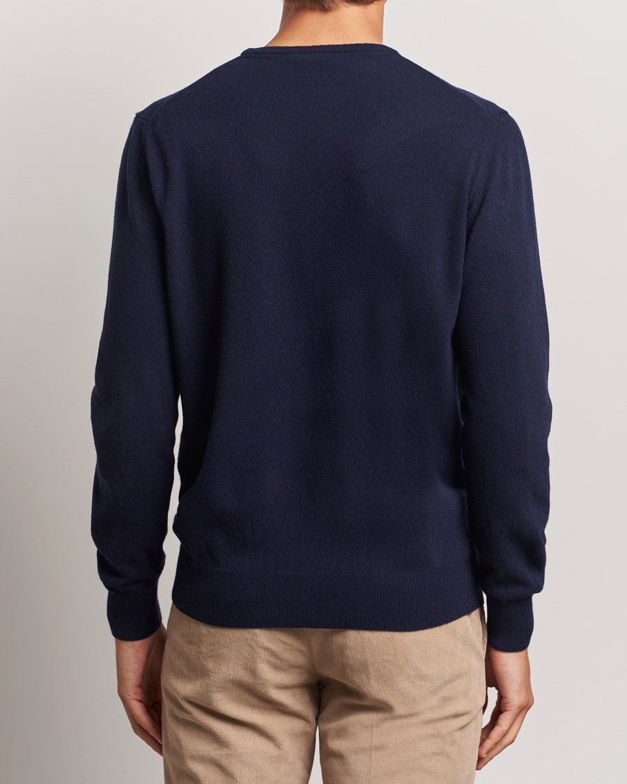 Heren | Truien | Morgano | Wool/Cashmere Crewneck Navy