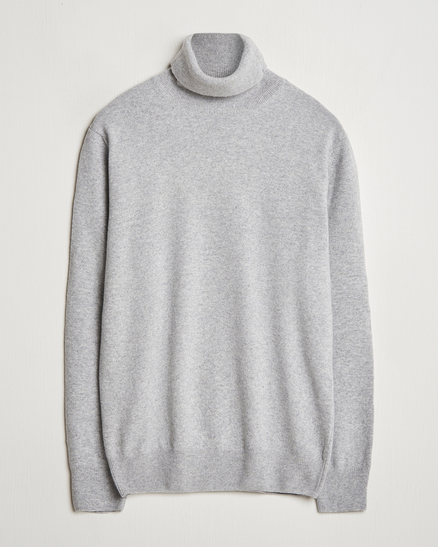 Heren | Truien | Morgano | Wool/Cashmere Rollneck Mid Grey