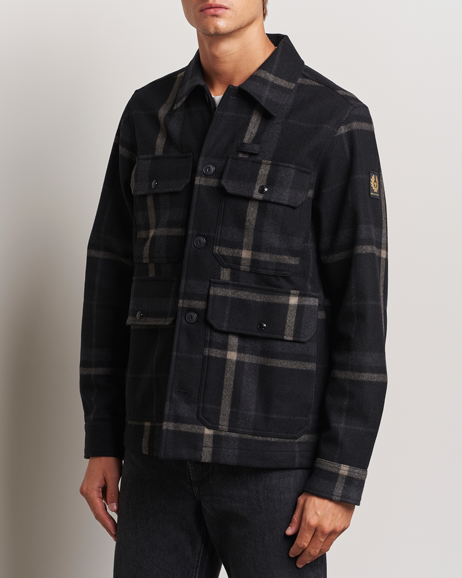 Homme | Manteaux Et Vestes | Belstaff | Forge Checked Wool Jacket Charcoal
