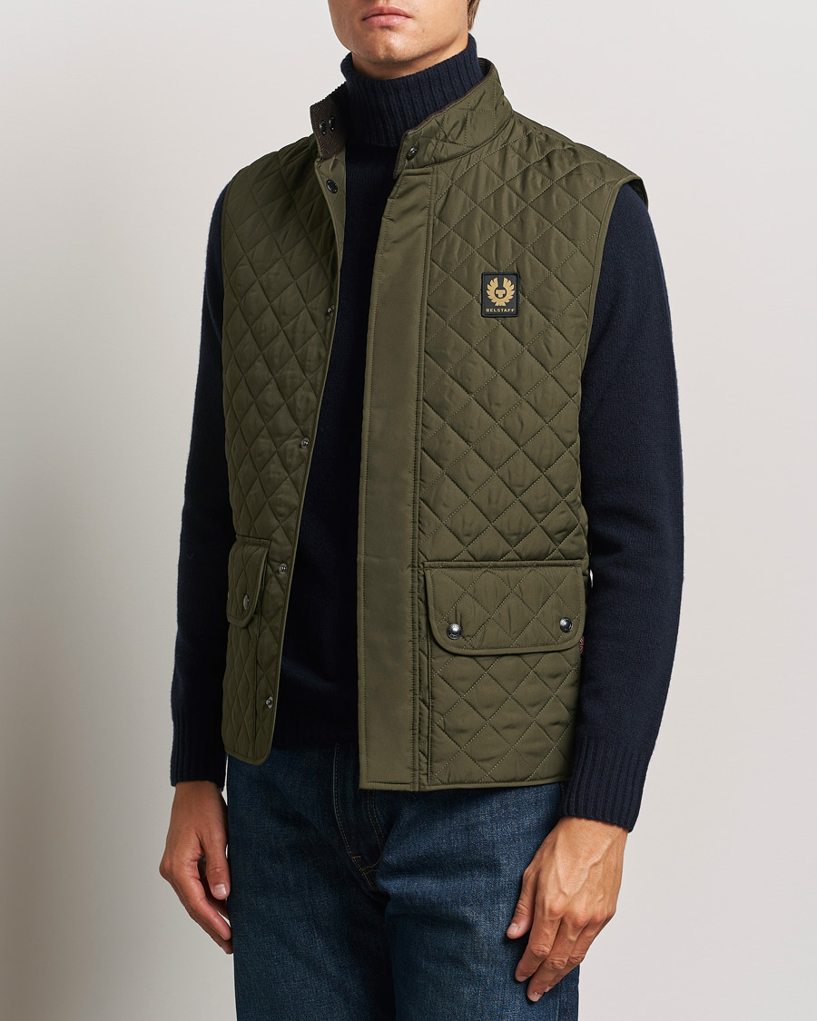 Homme | Manteaux Et Vestes | Belstaff | Icon Gilet Faded Olive
