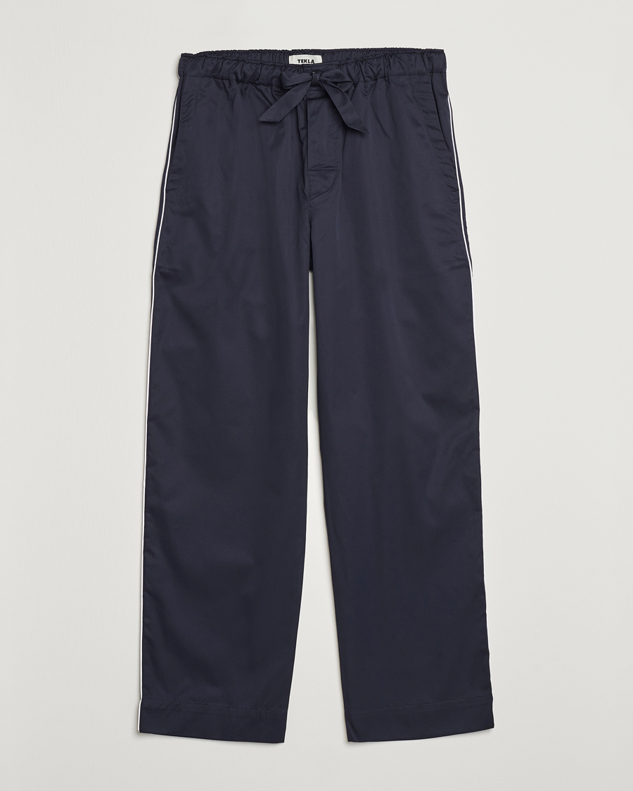 Heren | Pyjama's en gewaden | Tekla | Sateen Pyjama Pants Chelsea Navy