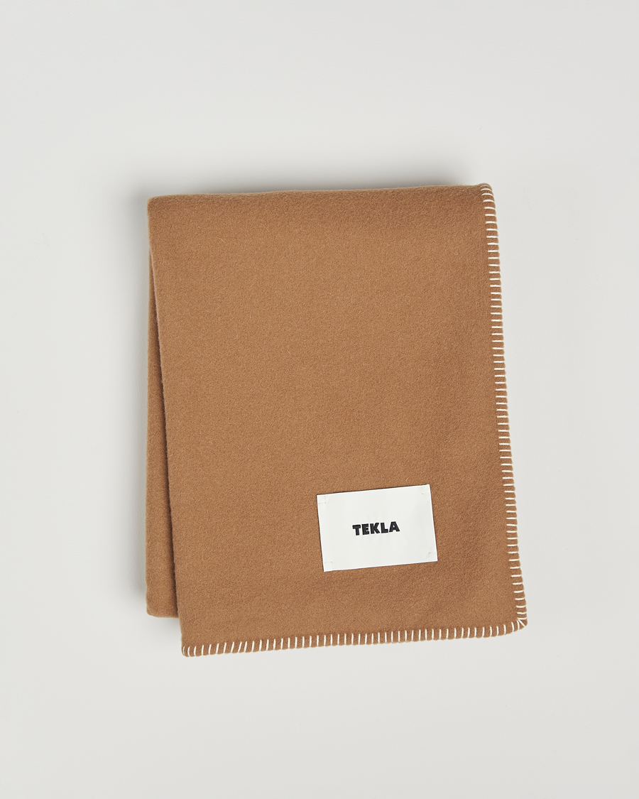 Homme | Tekla Lambswool Blanket Oak | Tekla | Lambswool Blanket Oak