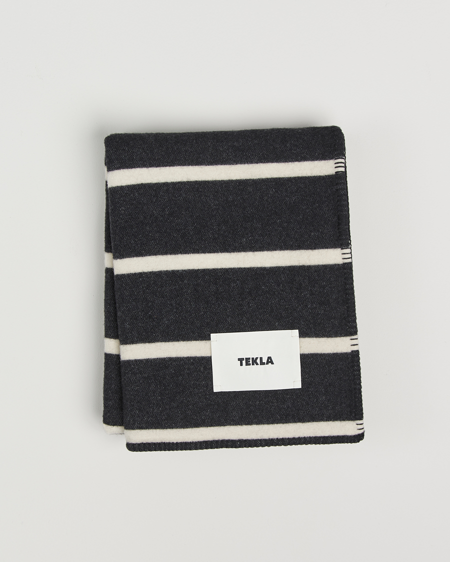 Homme | Tekla Lambswool Blanket Starling Stripes | Tekla | Lambswool Blanket Starling Stripes