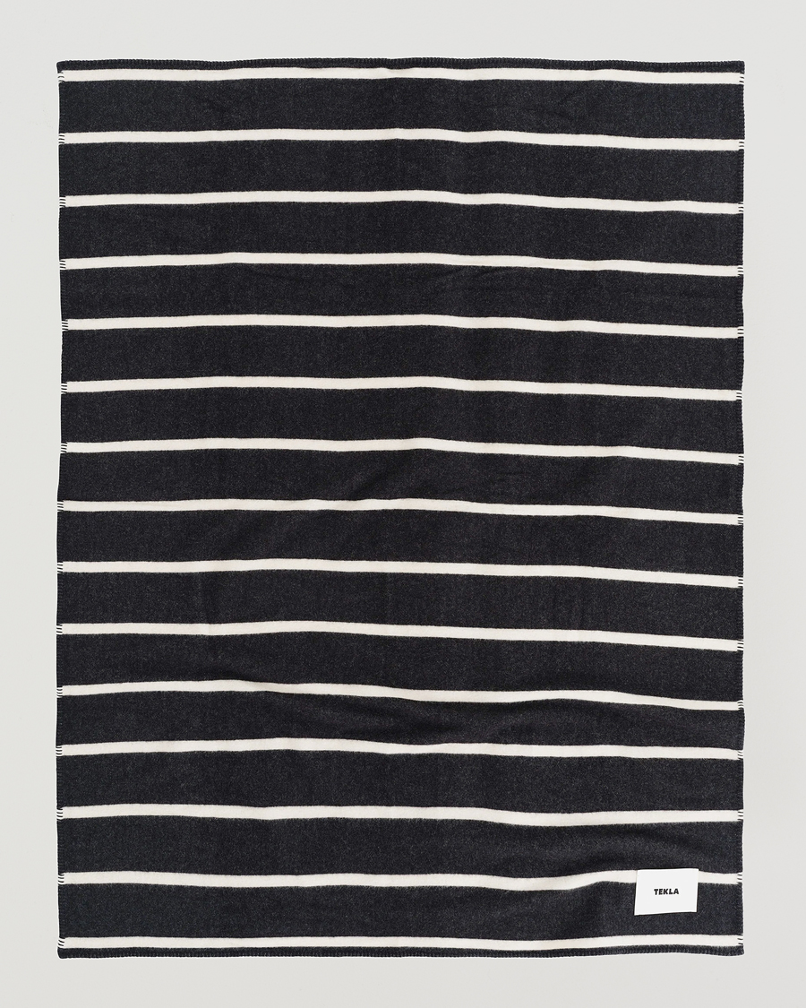 Homme | Tekla Lambswool Blanket Starling Stripes | Tekla | Lambswool Blanket Starling Stripes