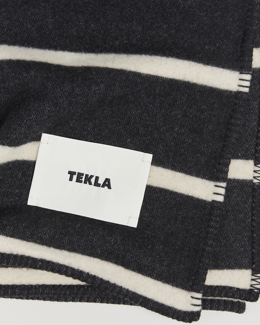 Homme | Tekla Lambswool Blanket Starling Stripes | Tekla | Lambswool Blanket Starling Stripes