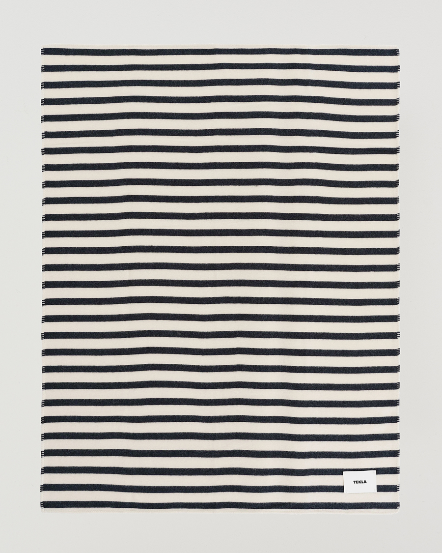 Homme | Tekla Lambswool Blanket Magpie Stripes | Tekla | Lambswool Blanket Magpie Stripes