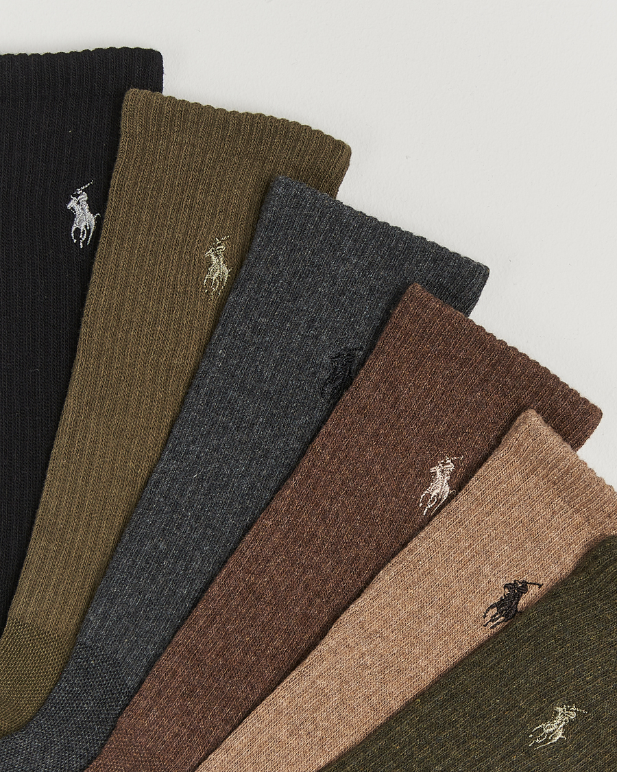 Homme | Sous-Vêtements Et Chaussettes | Polo Ralph Lauren | Polo Ralph Lauren6-Pack Performance Crew SocksBrown