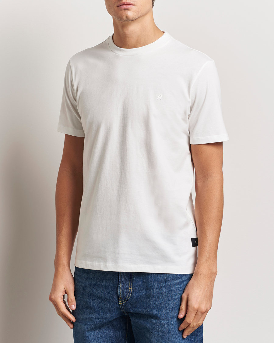 Homme | T-shirts | Replay | Tonal Logo Crew Neck T-Shirt Off White