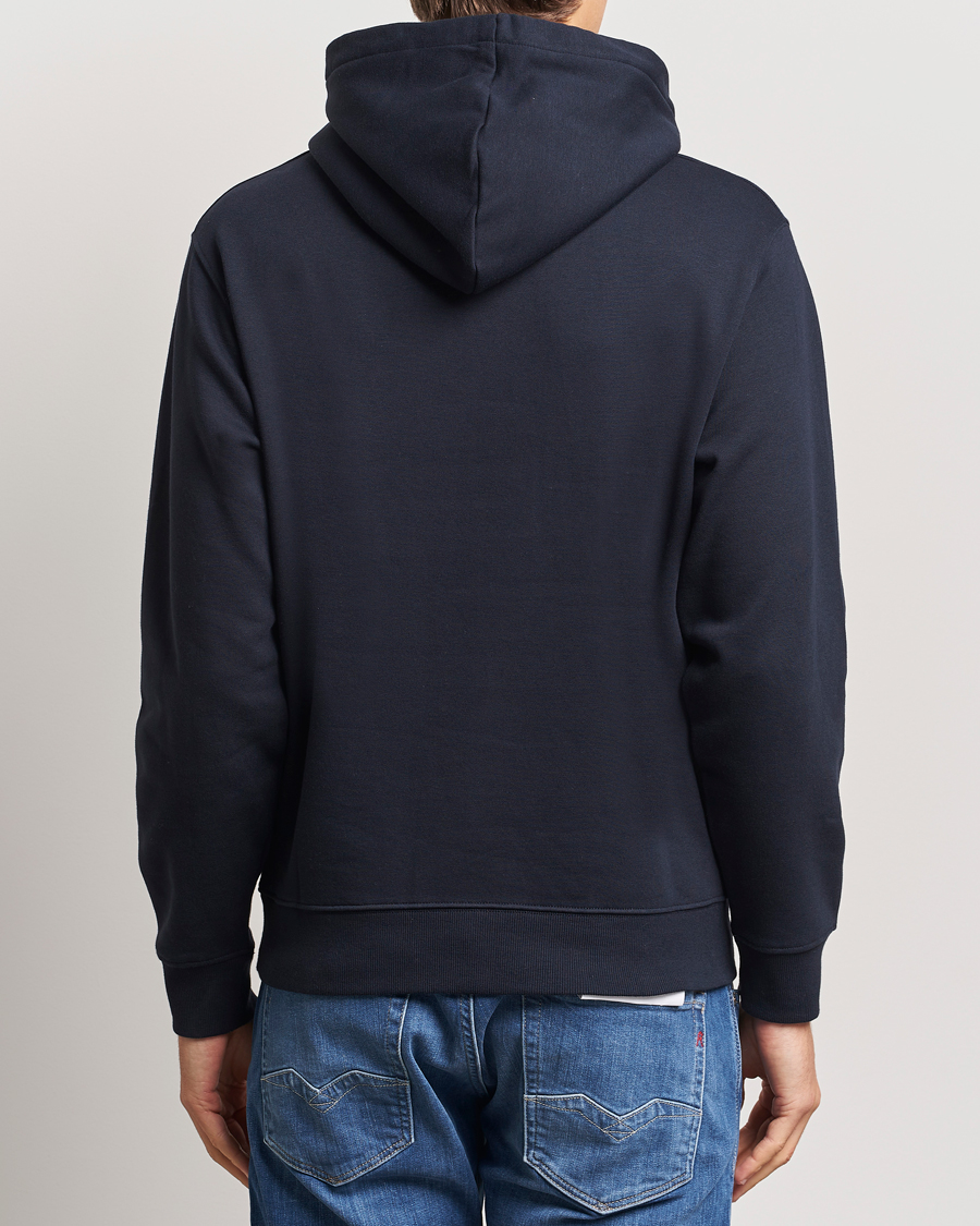 Heren | Truien | Replay | Tonal Logo Hoodie Navy