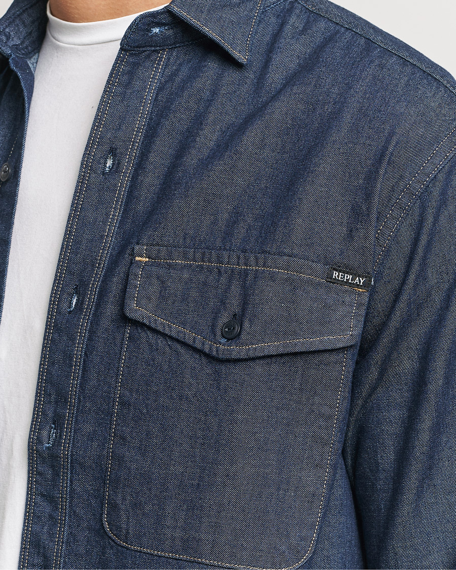 Homme | Chemises | Replay | Denim Shirt Dark Blue