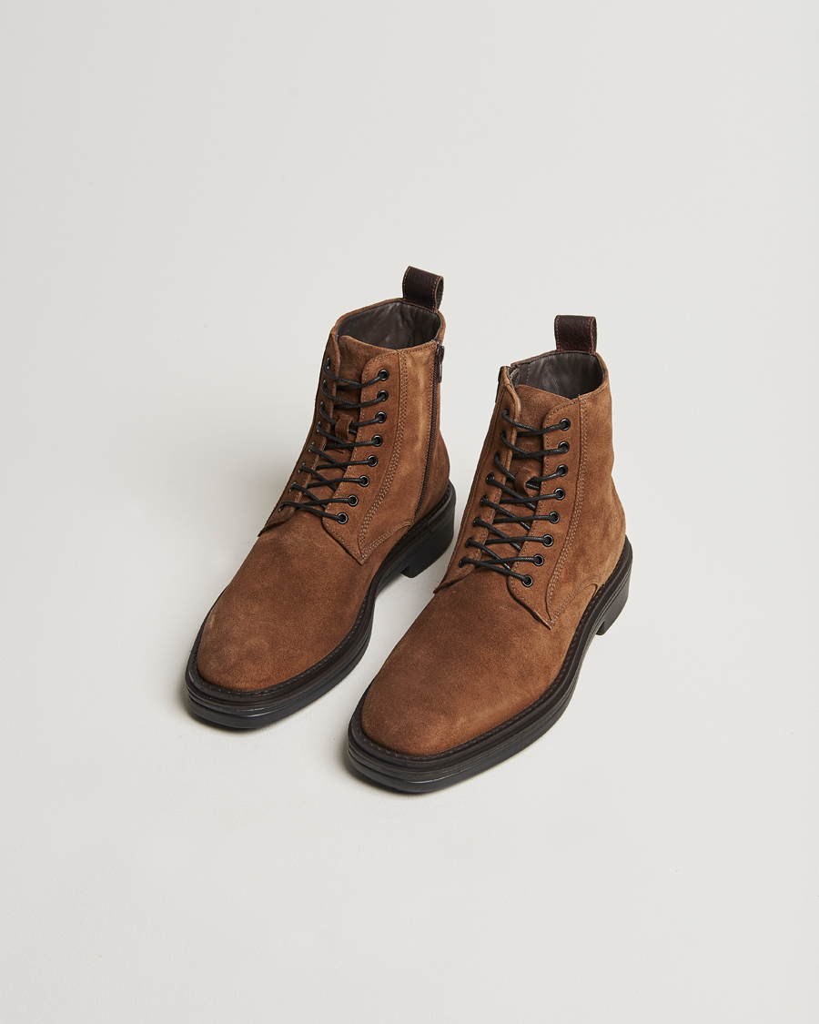 Homme | Bottes | GANT | Boggar Suede Boot Warm Khaki